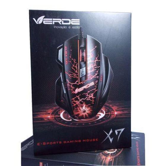 Imagem de Mouse E Sport Gaming Verde X7