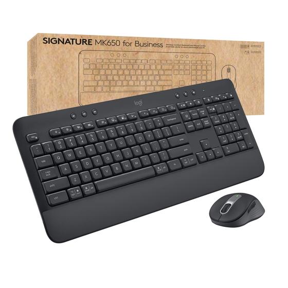 Imagem de Mouse e teclado sem fio Logitech Signature MK650 Combo