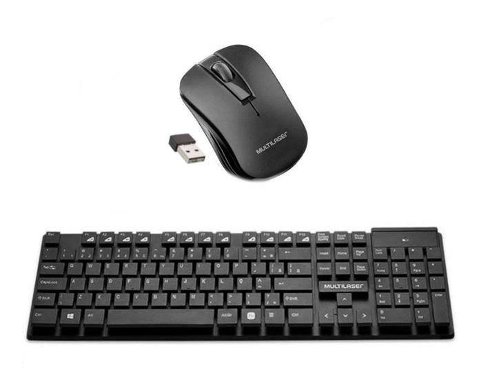 Imagem de Mouse E Teclado Sem Fio - Multilaser