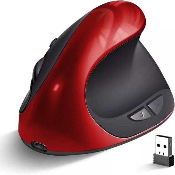 Imagem de Mouse Ergonômico Ergométrico Vertical Sem Fio Bluetooth