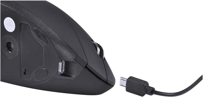 Imagem de Mouse Ergonômico Óptico Vertical Sem Fio recarregavel usb