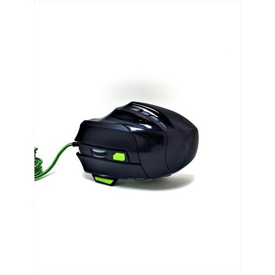 Mouse Usb Óptico Led 2400 Dpis Xgamer Fire Button Verde Mo208 Multilaser