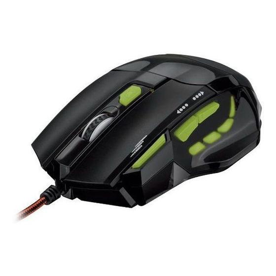 Imagem de Mouse Gamer 2400Dpi Com Quickfire Verde Multilaser - Mo208