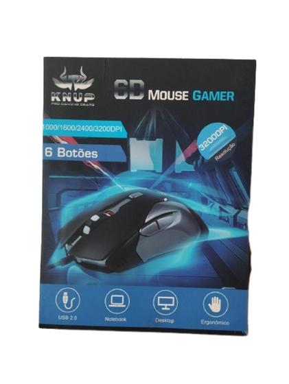Imagem de Mouse gamer 6d. usb 2.0 , notebook, ergonomico