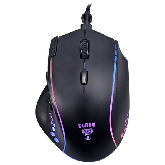 Imagem de Mouse Gamer 7 Botões LED RGB Running Design Exclusivo até 7200 DPI Cabo Metal Trançado 1.5m Clanm CL-MM386