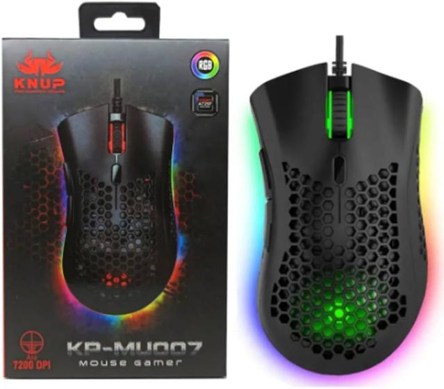 Imagem de Mouse Gamer 7200 Dpi 60 IPS 7 Botões com LED para Jogos PC Notebook