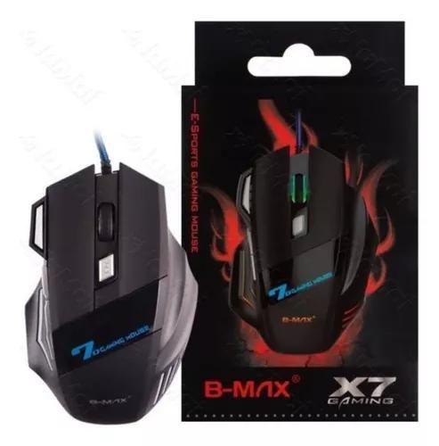Imagem de Mouse Gamer B-Max X7 Gaming com Led 07 Botões Funções Ergométrico