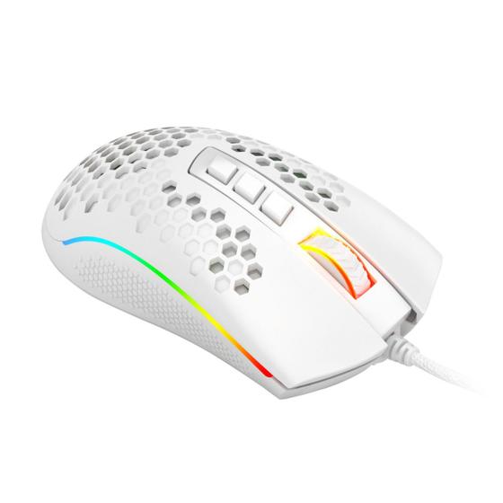 Imagem de Mouse Gamer Branco Redragon M988W-RGB Storm Elite 16000DPI