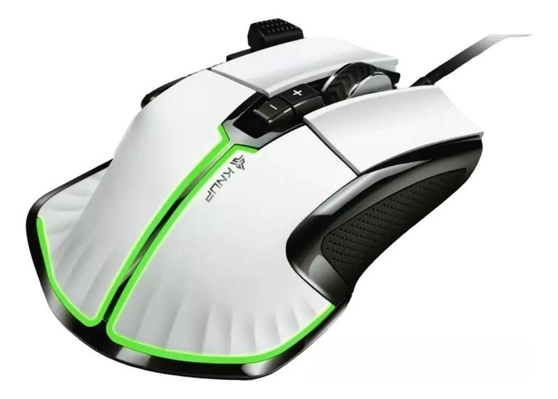 Imagem de Mouse Gamer Branco Rgb 7200DPI Anubis Knup Gamer Pro