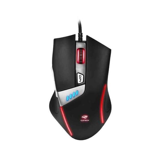 Imagem de Mouse Gamer C3Tech usb Griffin 4000 dpi c/ led MG-500BK