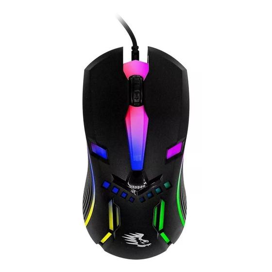 Imagem de Mouse Gamer Com Fio LED USB Hi Speed RGB M30 - Yelandar