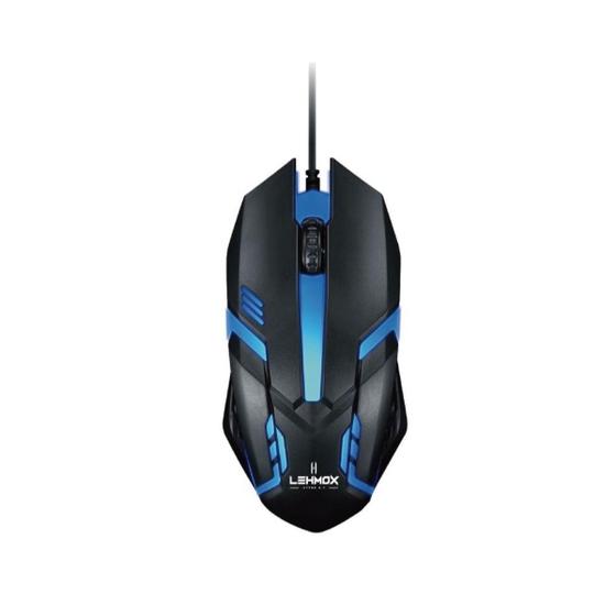 Imagem de Mouse Gamer Com Fio Lehmox Led Rgb Design Ergonômico 1,35m 1200 De Dpi Usb Alta Qualidade