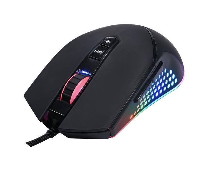 Imagem de Mouse Gamer com Fio Mount Cl-mm046 Preto/led/800-6400dpi