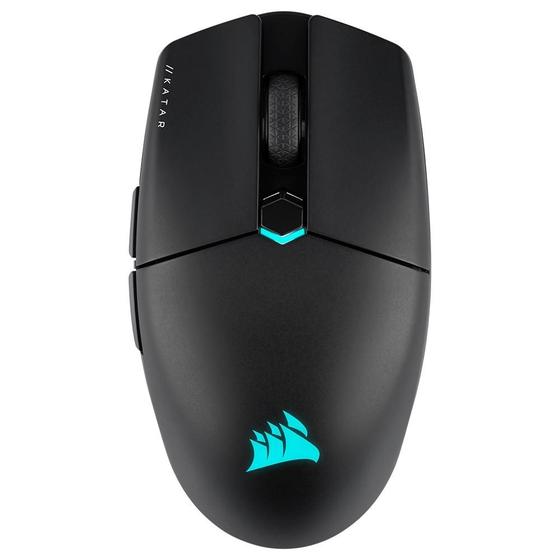 Mouse Gamer Corsair Katar Elite Wireless, RGB, 26000 DPI, 6 Botões, Preto - CH-931C111-NA Imagem de Mouse Gamer Corsair Katar Elite Wireless, RGB, 26000 DPI, 6 Botões, Preto - CH-931C111-NA