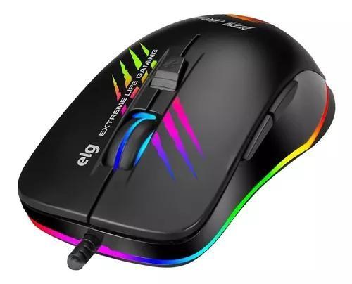 Imagem de Mouse Gamer Death, Elg Preto