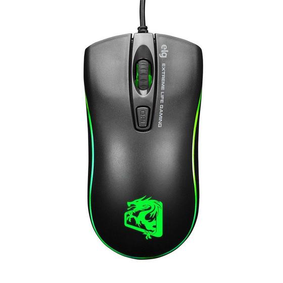 Imagem de Mouse Gamer Dragon War Led 4 Botões 2400 DPI MGDW ELG