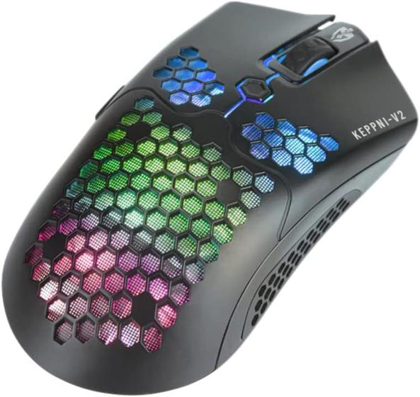 Imagem de Mouse Gamer Evolut Pro Keppni V2 RGB, Sensor Pixart 3325 12000DPI, Cabo 1.7mts, Ultra Leve - EG-111