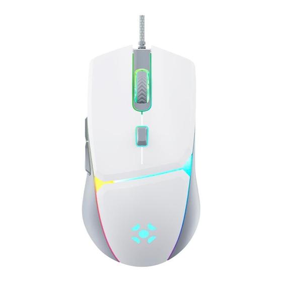 Imagem de Mouse Gamer Fortrek 83910 Crusader 12800DPI, USB, Branco - 83910