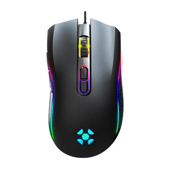 Imagem de Mouse Gamer Fortrek Black Hawk RGB 7200DPI USB 2.0 125Hz Plug And Play