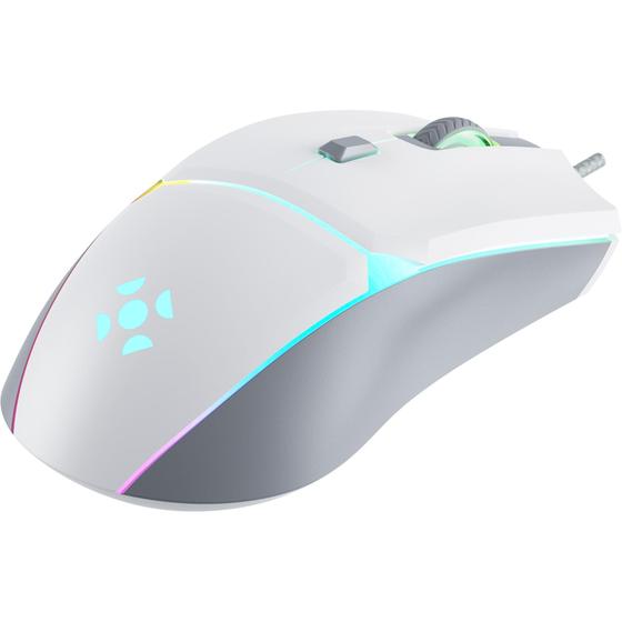 Imagem de Mouse Gamer Fortrek Crusader RGB 12800Dpi Branco