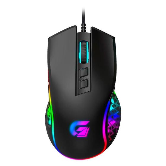 Mouse Gamer Fortrek Vickers New Edition, RGB, 8000 DPI, 6 Botões, Preto - 77246 Imagem de Mouse Gamer Fortrek Vickers New Edition, RGB, 8000 DPI, 6 Botões, Preto - 77246