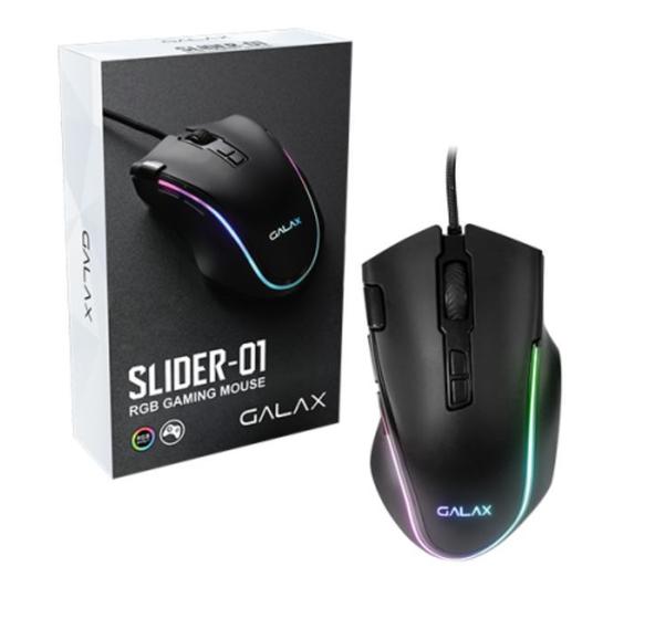 Imagem de Mouse Gamer Galax Slider-01, 7200 Dpi, 8 Botões, Rgb,