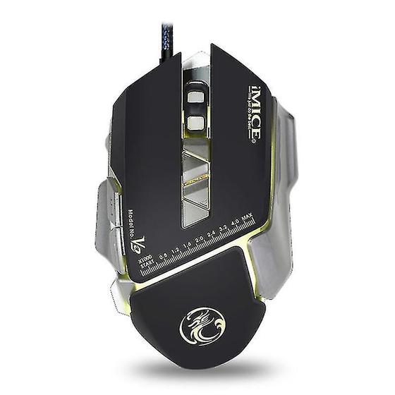 Imagem de Mouse Gamer Imice V9 com Fio - 7 Botões, 4000 DPI, Backlight Colorido