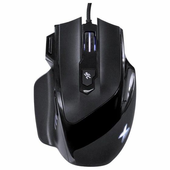 Imagem de Mouse Gamer Interceptor 7200 Dpi Com Ajuste de Peso Led e Cabo Usb 1.8 Metros Trançado