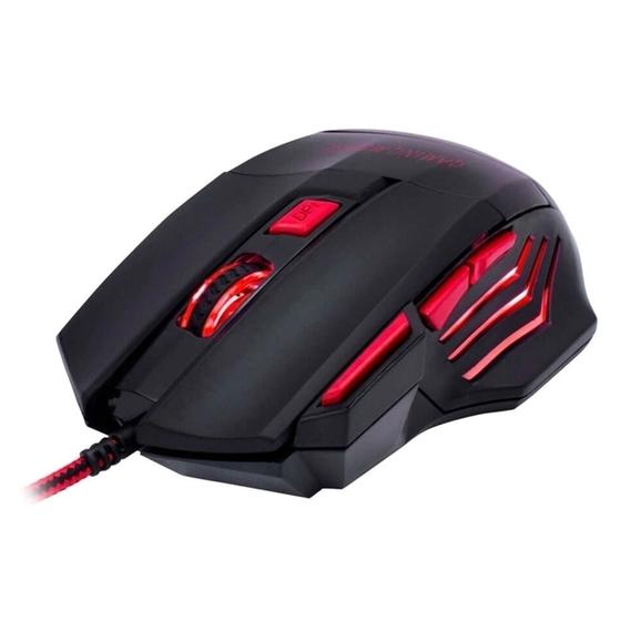Imagem de Mouse Gamer Jogos Laser 2400dpi Usb Com Fio Led 7 Botões Iluminado