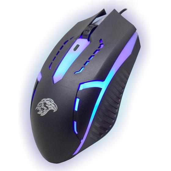 Imagem de Mouse gamer kmex moa8 led 1600dpi usb moa834oi001cb0x