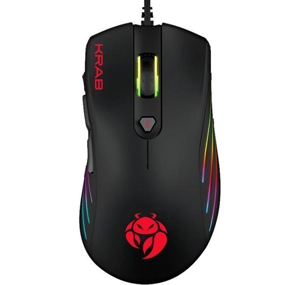 Imagem de Mouse Gamer Krab KBGMR20 Specter Backlight USB - Preto