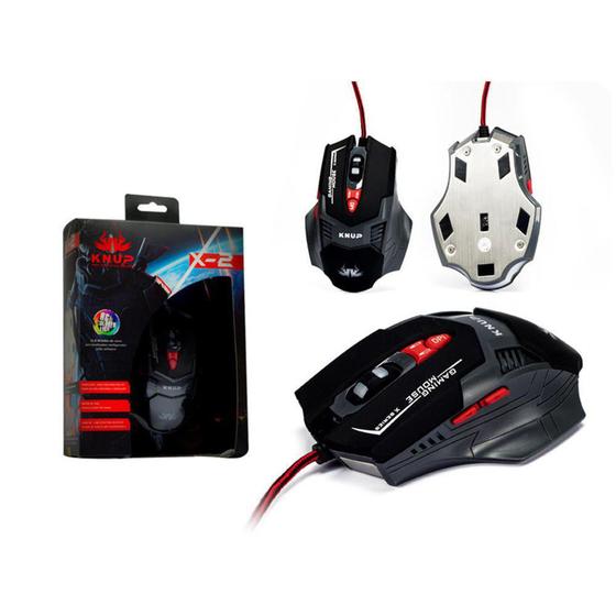 Imagem de Mouse Gamer Led 2500 Dpi 7 Botões Knup Kp-X2