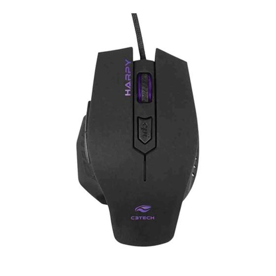 Imagem de Mouse Gamer LED RGB, 3200 DPI, 6 Botões, USB Ergonômico PC Gamer, Laptop Notebook Gamer, Preto 