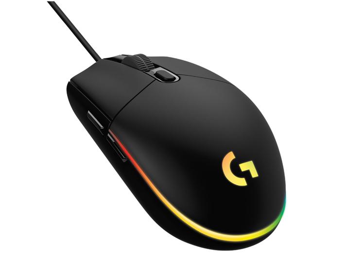 Mouse Gamer Lightsync RGB Logitech Óptico 8000DPI - 6 Botões G203 Preto Imagem de Mouse Gamer Lightsync RGB Logitech Óptico 8000DPI