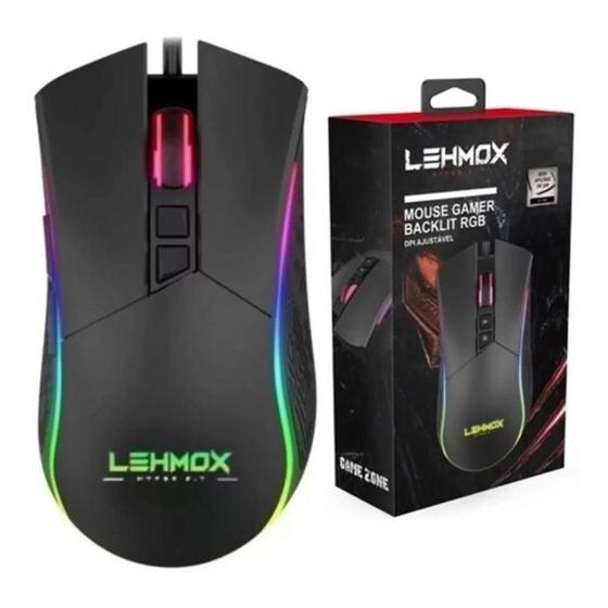 Imagem de Mouse Gamer Macros Tiro Profissional 6400 Dpi Led Rgb Gt-M2