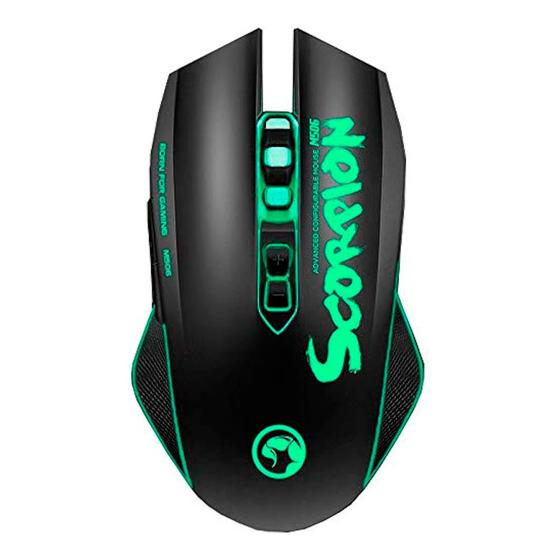 Imagem de Mouse Gamer Marvo M506 Scorpion, 4000 Dpi, 7 Botoes, LED RGB 7 Cores, Black, M506GN