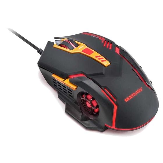 Imagem de Mouse Gamer Multilaser MO270 2400DPI 6 Botões USB 2.0 Com Led