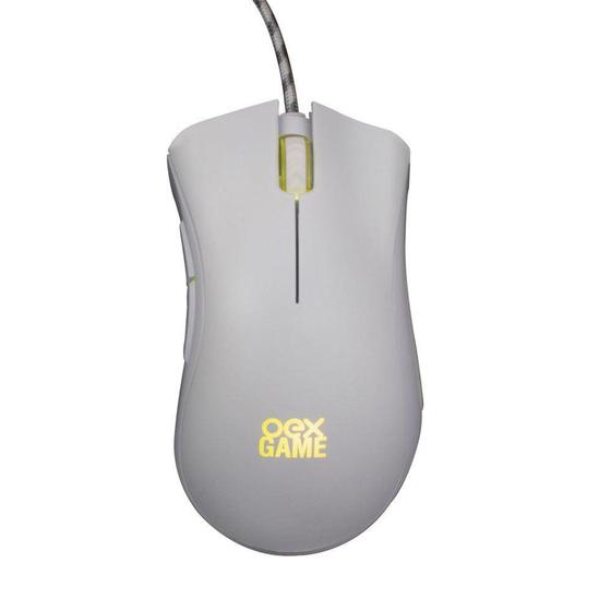 Imagem de Mouse Gamer OEX Boreal MS319 Branco 7200Dpi