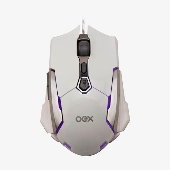 Mouse Gamer OEX Robotic MS308 USB Óptico 4.000 DPI LED 7 Botões Mouse