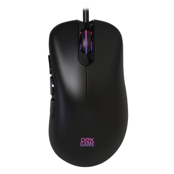 Imagem de Mouse Gamer Oexgame Ms321 Adrik Rgb 8 Botoes 6.400 Dpi - OEX GAME