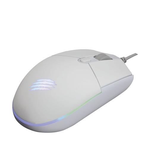 Imagem de Mouse Gamer Orium Usb Branco 3200 Dpi Ms323 - Oex