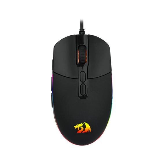 Imagem de Mouse Gamer Para Jogo Invader Preto RGB Redragon M719