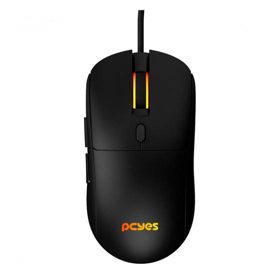 Imagem de Mouse Gamer PCYes Basaran Black Vulcan, RGB, 12400 DPI, 6 Botões - PMGBRBV