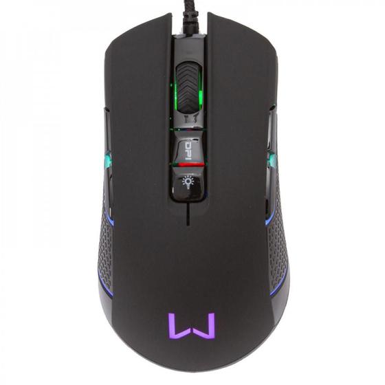 Imagem de Mouse Gamer Perseus 4000Dpi 9 Botões Rgb MO275 Preto - Warrior