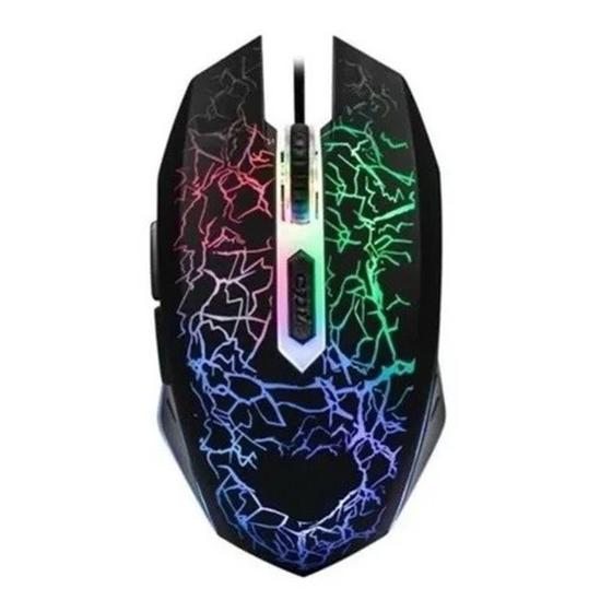 Imagem de Mouse Gamer Profissional 3200 Dpi 6 Botões Usb Com Fio - War Shark