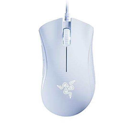 Imagem de Mouse Gamer Razer Deathadder Essential, Mechanical Switch, 5 Botões, 6400DPI - Branco