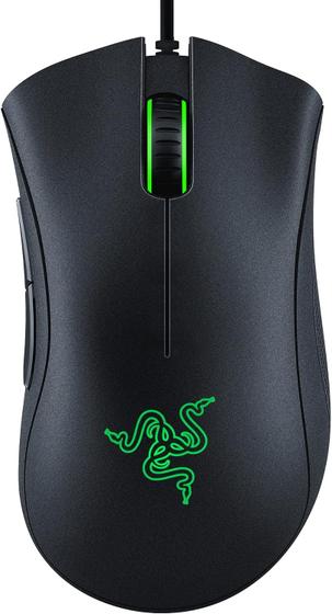 Imagem de Mouse gamer Razer DeathAdder Essential Sensor óptico 6400 DPI  5 botões programáveis Preto clássico