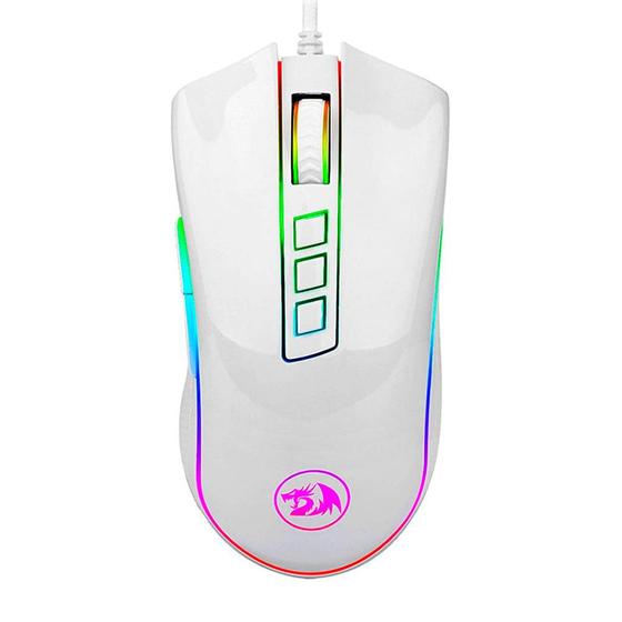 Imagem de Mouse Gamer Redragon Cobra, Chroma RGB, 10000DPI, 7 Botões, Lunar White - M711W