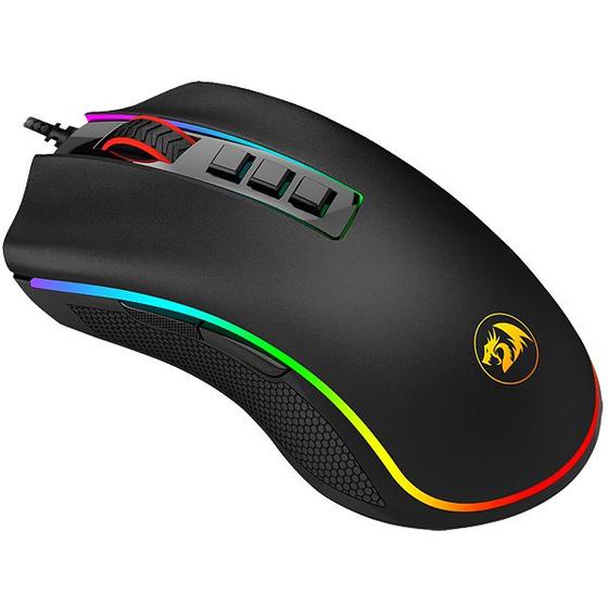 Imagem de Mouse Gamer Redragon Cobra FPS M711-FPS USB 24.000 Dpi com Backlight RGB Chroma - Preto