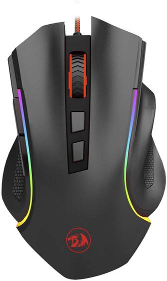 Mouse Gamer Redragon Griffin Preto RGB M607 Profissional Sensor Pixart ...